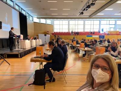 Eindrcke von der Rede des bisherigen Kreisvorsitzenden Jan Schneider