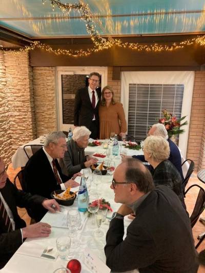 Die Vorsitzende Georgalis mit dem Fraktionsvorsitzenden der CDU im Rmer, Dr. Kler