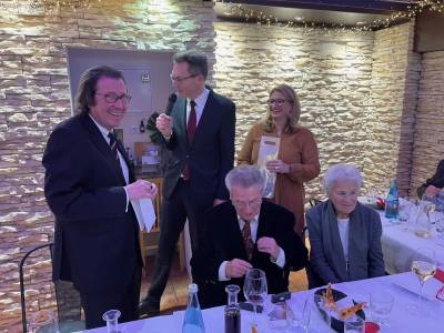 Die Ehrung des dritten Jubilars